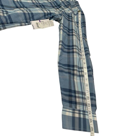 Tommy Hilfiger Plaid Button‑Down Shirt Slim Fit XXL • Fleet Blue • Fall Layering - Picture 6 of 13